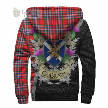 MacFarlane (McFarlane) Tartan Family Crest Sherpa Hoodie Lion Rampant Royal Thistle Shield Celtic Inspired