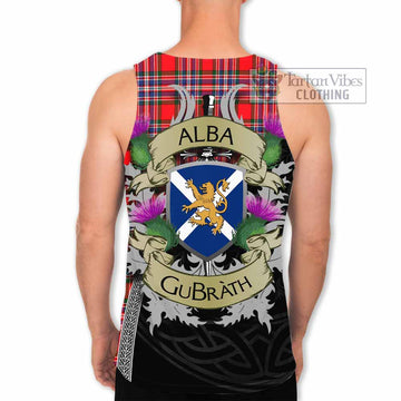 MacFarlane (McFarlane) Tartan Family Crest Men's Tank Top Lion Rampant Royal Thistle Shield Celtic Inspired