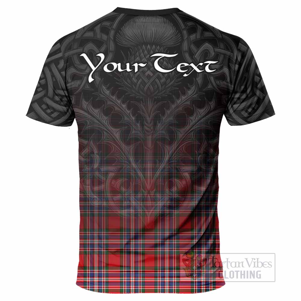Tartan Vibes Clothing MacFarlane (McFarlane) Tartan T-Shirt with Family Crest Celtic Thistle Vibes