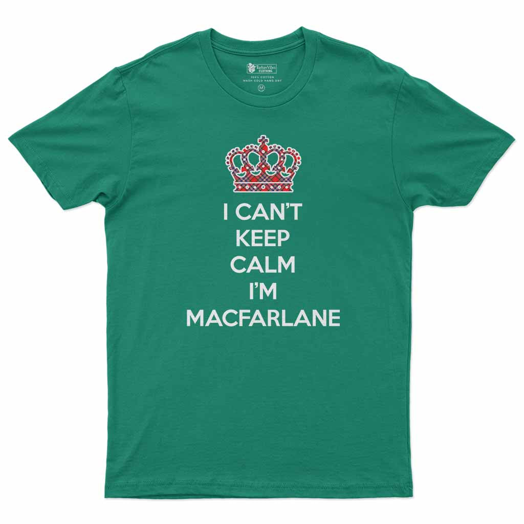 MacFarlane (McFarlane) Can't Keep Calm Men's T-Shirt Irish Green - Tartan Vibes Clothing