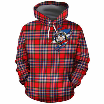 MacFarlane (McFarlane) Clan Crest In Me Tartan Cotton Hoodie Scotland Flag Style