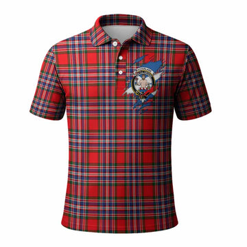 MacFarlane (McFarlane) Clan Crest In Me Tartan Polo Shirt Scotland Flag Style