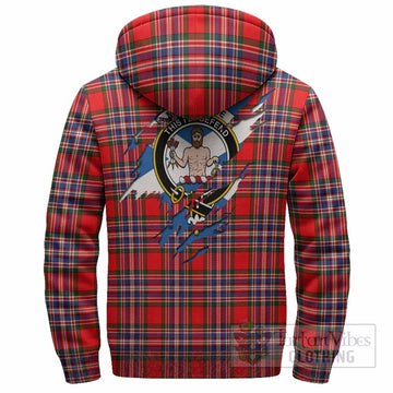 MacFarlane (McFarlane) Clan Crest In Me Tartan Sherpa Hoodie Scotland Flag Style