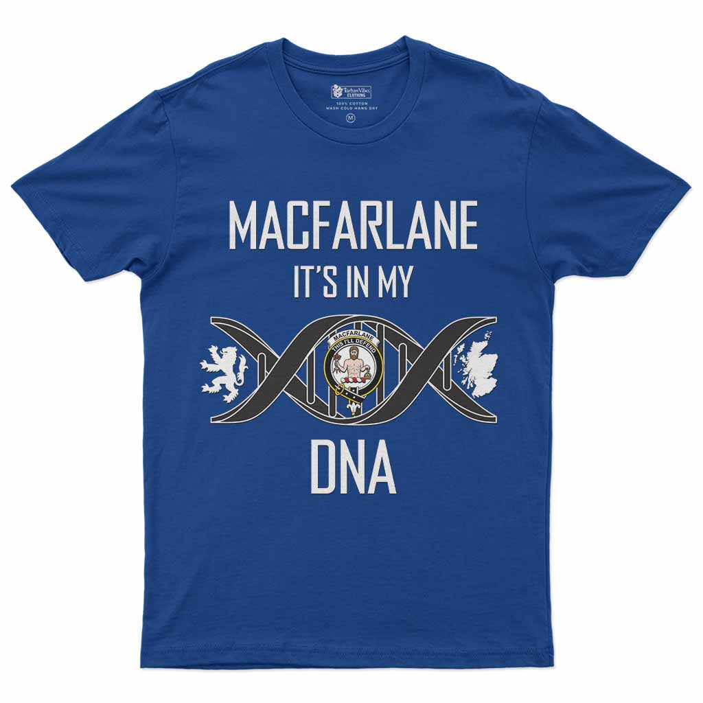 MacFarlane (McFarlane) Clan DNA Men's T-Shirt Royal Blue - Tartan Vibes Clothing