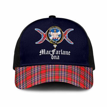 MacFarlane (McFarlane) Clan DNA Tartan Mesh Trucker Cap One Size (Adjustable) Black - Tartan Vibes Clothing