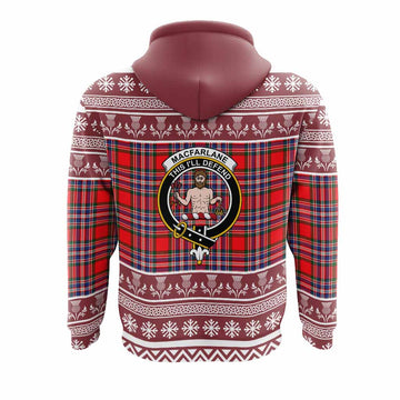 MacFarlane (McFarlane) Clan Tartan Christmas Hoodie with Family Crest