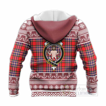 MacFarlane (McFarlane) Clan Tartan Christmas Knitted Hoodie with Family Crest