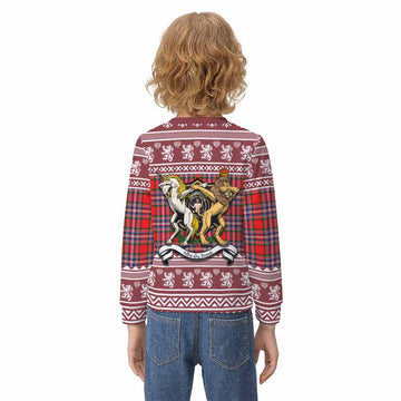 MacFarlane (McFarlane) Clan Tartan Crest Christmas Kid Ugly Sweatshirt Coat of Arms Funny Style