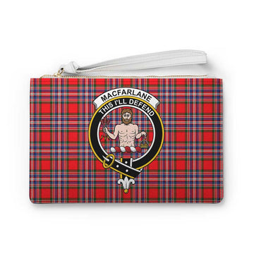 MacFarlane (McFarlane) Family Crest Tartan Clutch Bag
