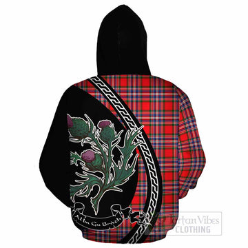 MacFarlane (McFarlane) Family Crest Tartan Cotton Hoodie Alba Thistle Inspired