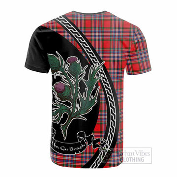 MacFarlane (McFarlane) Family Crest Tartan Cotton T-shirt Alba Thistle Inspired