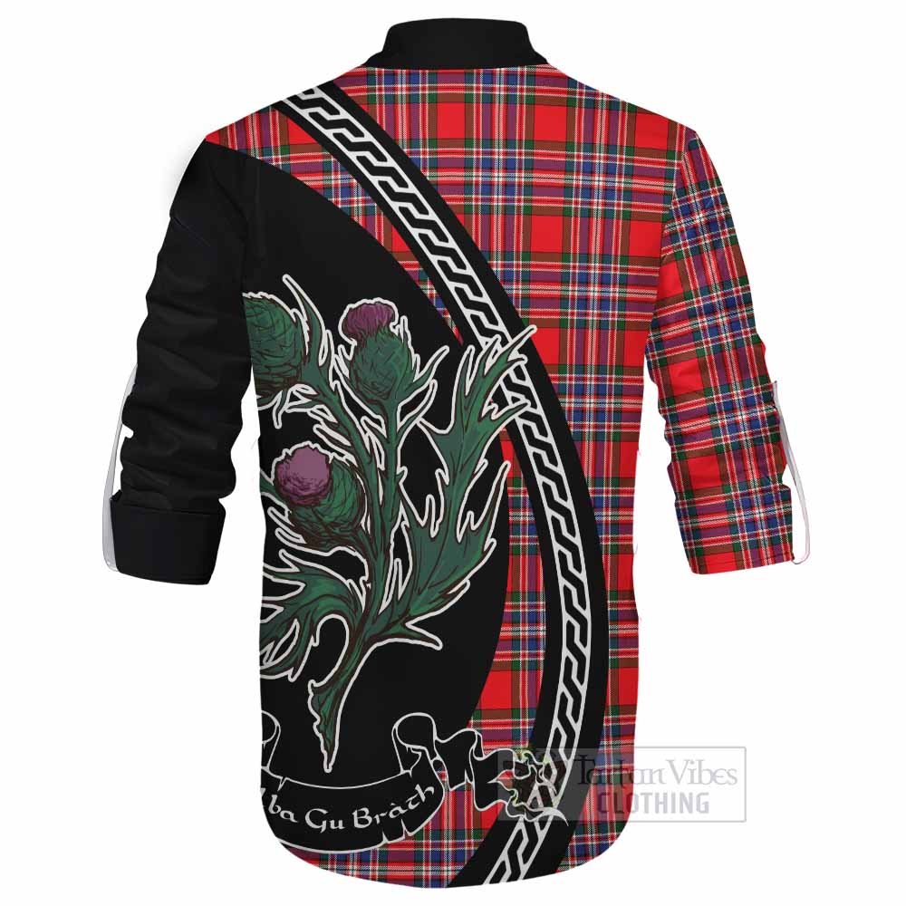 MacFarlane (McFarlane) Family Crest Tartan Ghillie Shirt Alba Thistle Inspired - Tartan Vibes Clothing