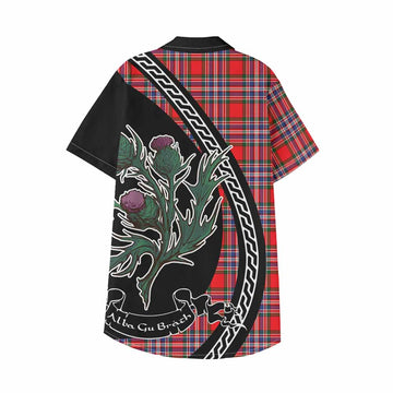 MacFarlane (McFarlane) Family Crest Tartan Kid Hawaiian Shirt Alba Thistle Inspired