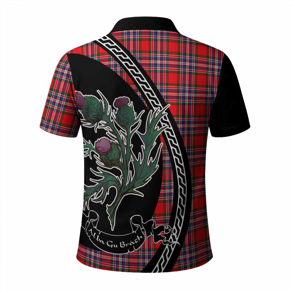 MacFarlane (McFarlane) Family Crest Tartan Polo Shirt Alba Thistle Inspired - Tartan Vibes Clothing