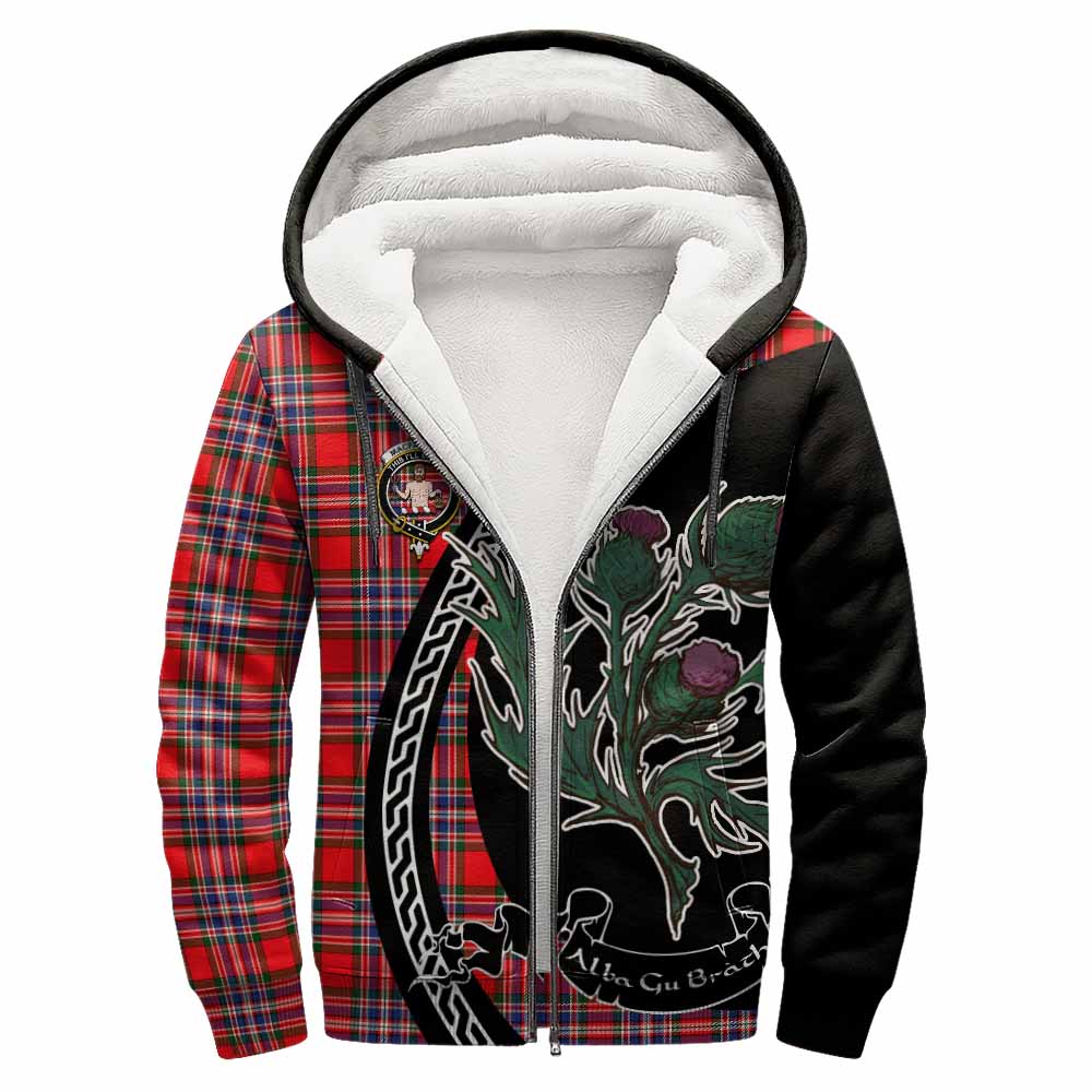 MacFarlane (McFarlane) Family Crest Tartan Sherpa Hoodie Alba Thistle Inspired - Tartan Vibes Clothing