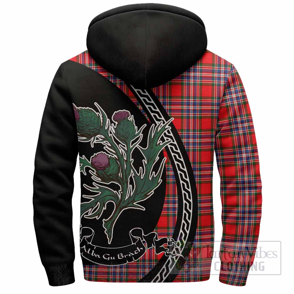 MacFarlane (McFarlane) Family Crest Tartan Sherpa Hoodie Alba Thistle Inspired - Tartan Vibes Clothing
