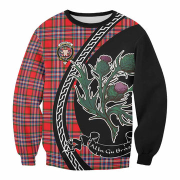 MacFarlane (McFarlane) Family Crest Tartan Sweatshirt Alba Thistle Inspired - Tartan Vibes Clothing