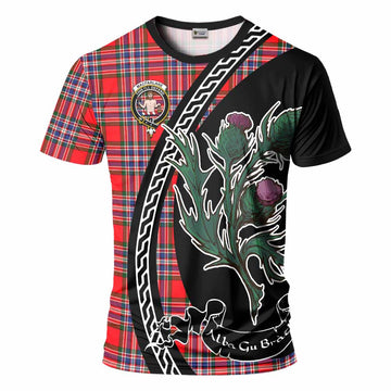 MacFarlane (McFarlane) Family Crest Tartan T-Shirt Alba Thistle Inspired - Tartan Vibes Clothing