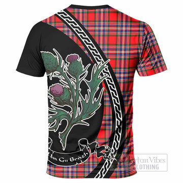 MacFarlane (McFarlane) Family Crest Tartan T-Shirt Alba Thistle Inspired - Tartan Vibes Clothing