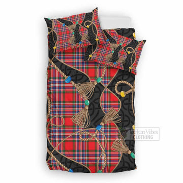 MacFarlane (McFarlane) Scottish Tartan Twisted Ropes Stylized Bedding Set