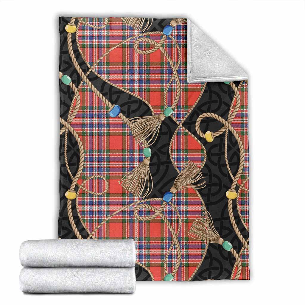 MacFarlane (McFarlane) Scottish Tartan Twisted Ropes Stylized Blanket X-Large 59 x 79 inches 150 x 200 cm - Tartan Vibes Clothing