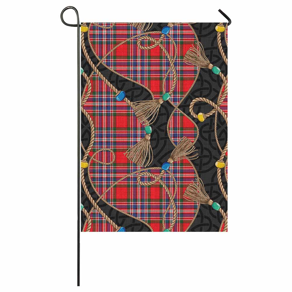 MacFarlane (McFarlane) Scottish Tartan Twisted Ropes Stylized Garden Flag 59 × 35 in (150 × 89 cm) - Tartan Vibes Clothing