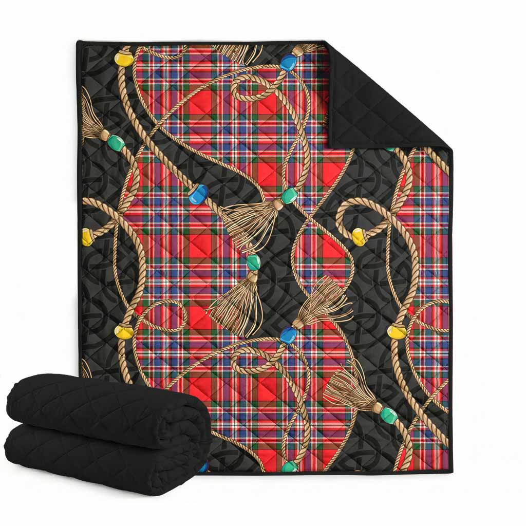 MacFarlane (McFarlane) Scottish Tartan Twisted Ropes Stylized Premium Quilt Super King Quilt 91" x 110" - Tartan Vibes Clothing