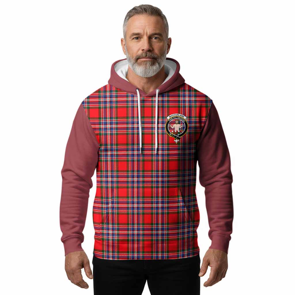 MacFarlane (McFarlane) Tartan Accent Hoodie with Family Crest