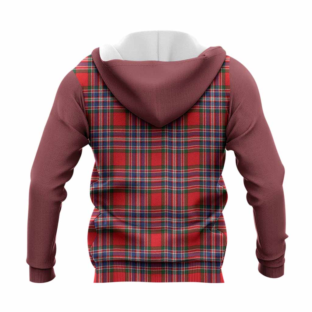 MacFarlane (McFarlane) Tartan Accent Knitted Hoodie with Family Crest