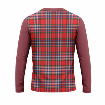 MacFarlane (McFarlane) Tartan Accent Long Sleeve T-Shirt with Family Crest