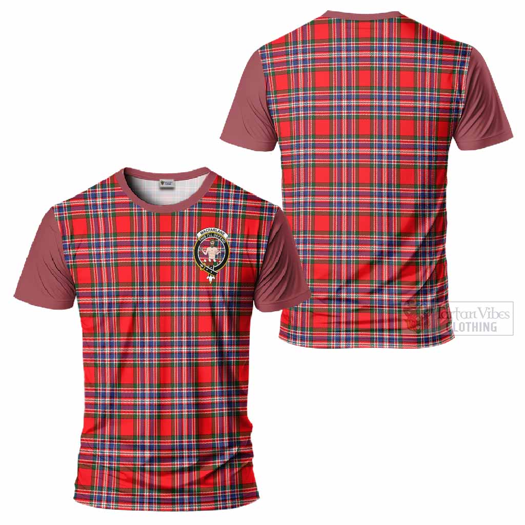MacFarlane (McFarlane) Tartan Accent T-Shirt with Family Crest