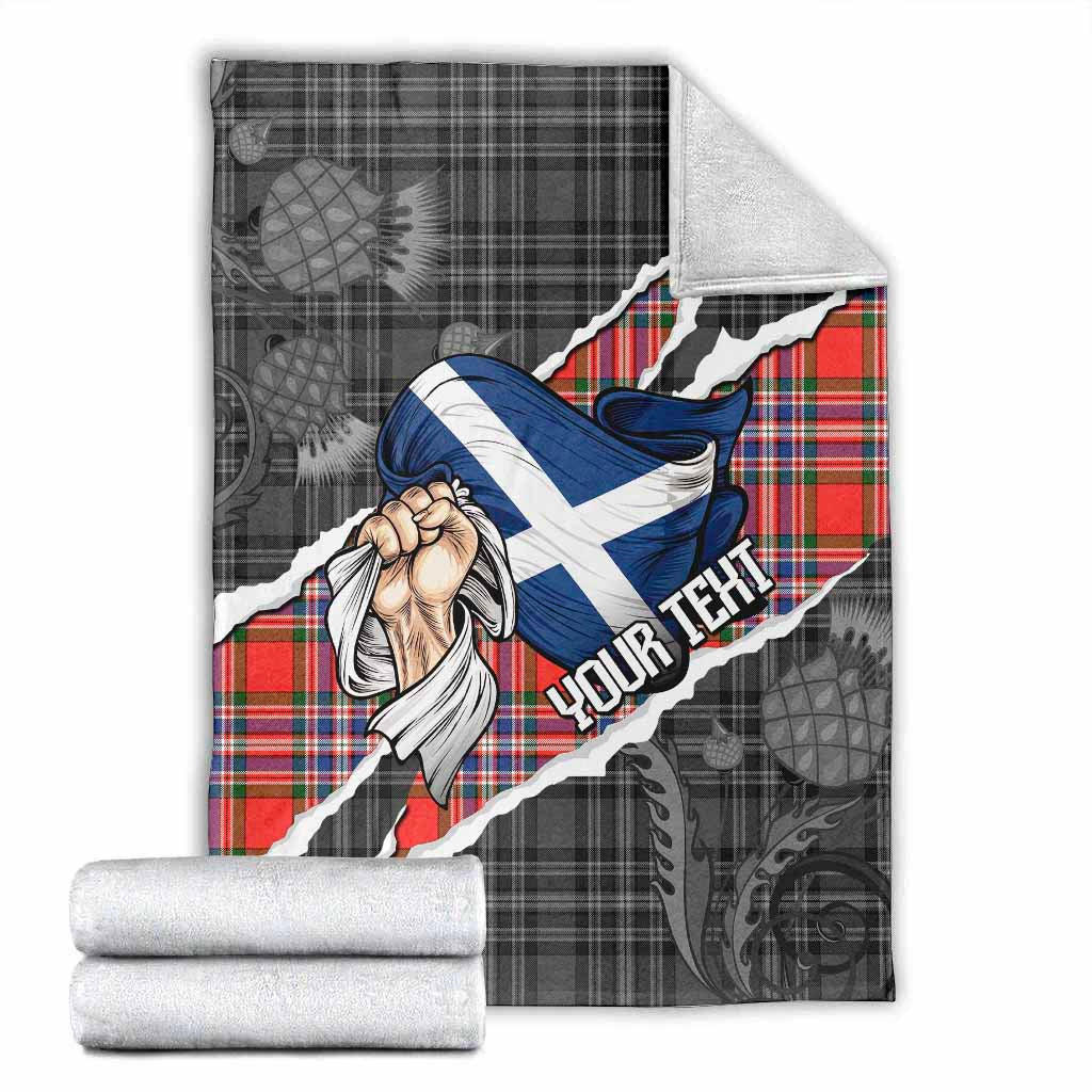MacFarlane (McFarlane) Tartan Blanket Hands with Scotland National Flags