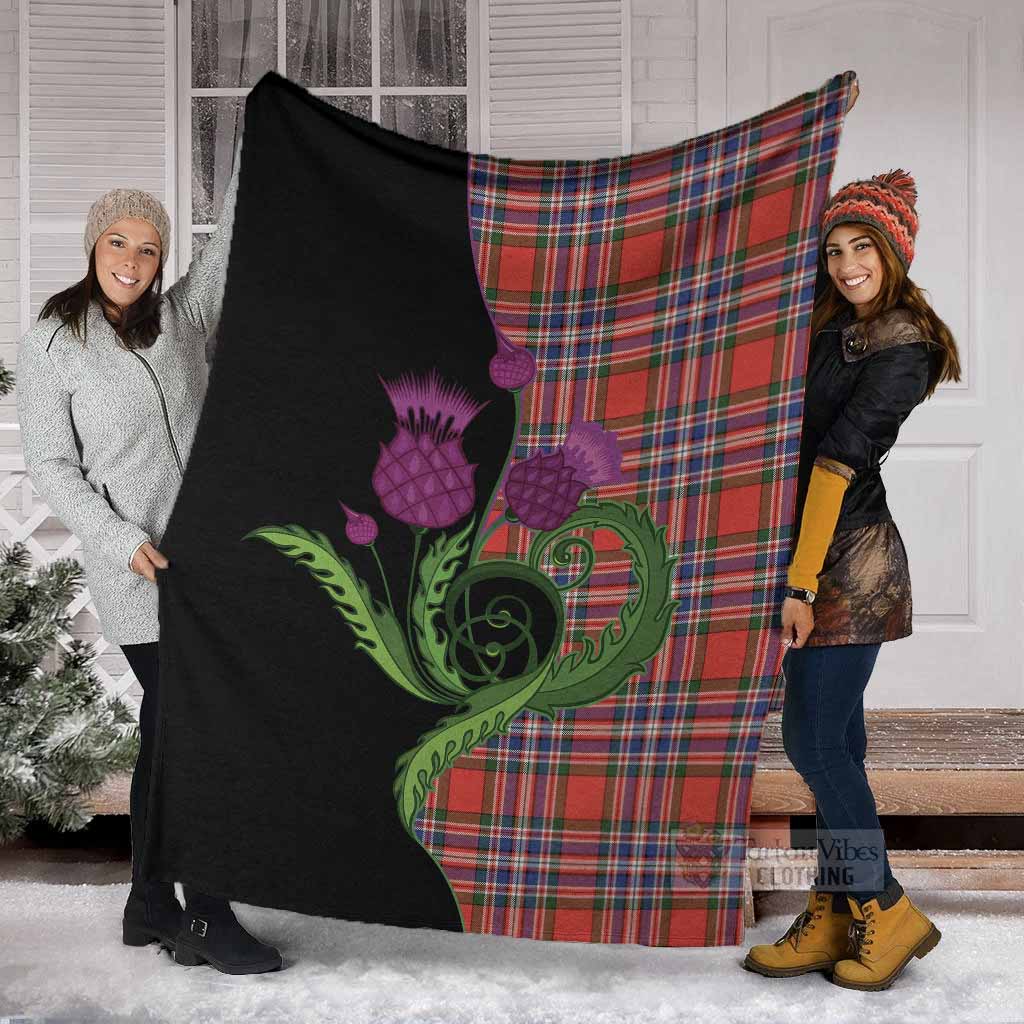 MacFarlane (McFarlane) Tartan Blanket Traditional Scottish Thistle - Tartan Vibes Clothing