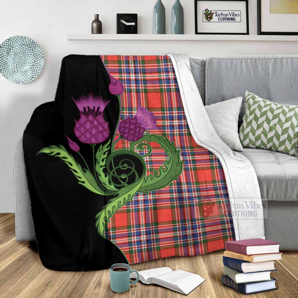 MacFarlane (McFarlane) Tartan Blanket Traditional Scottish Thistle - Tartan Vibes Clothing