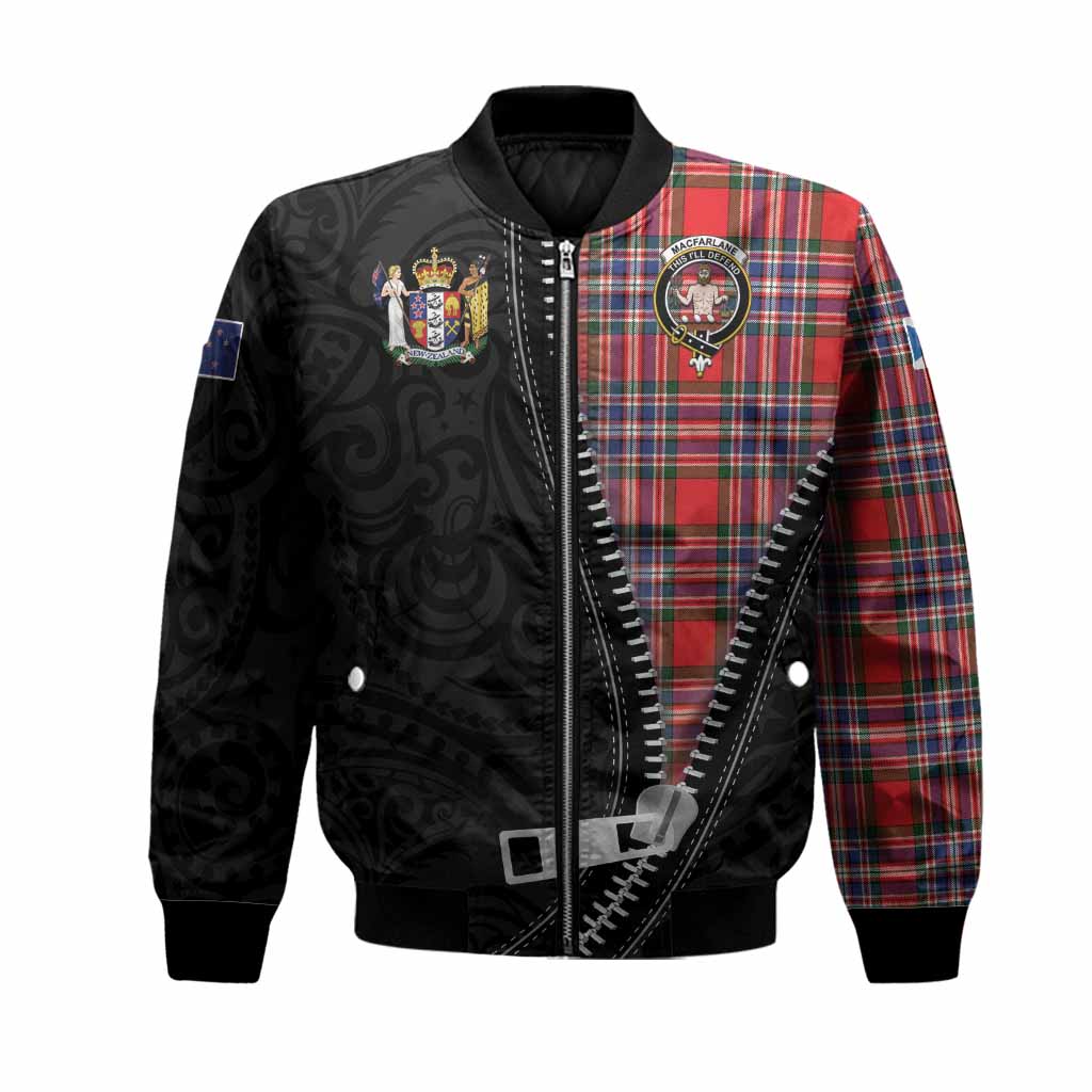 MacFarlane (McFarlane) Tartan Bomber Jacket New Zealand Pattern Unique Zipper Stylized