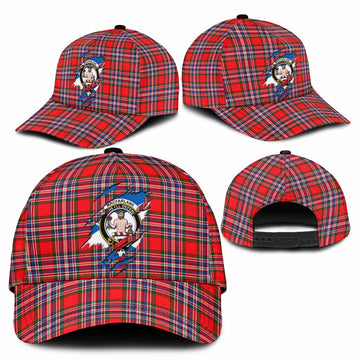 MacFarlane (McFarlane) Tartan Classic Cap with Family Crest In Me Style