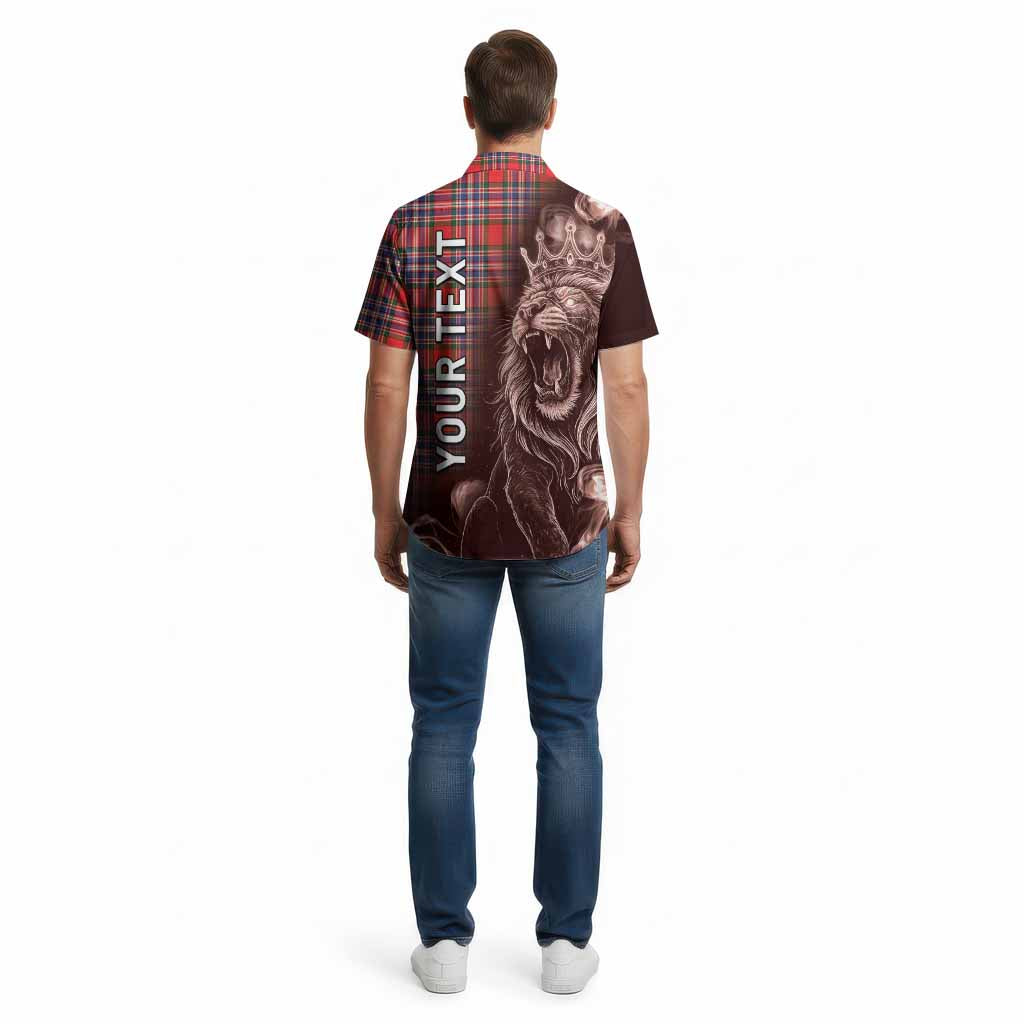 MacFarlane (McFarlane) Tartan Cotton Hawaiian Shirt Roaring Lion Heritage