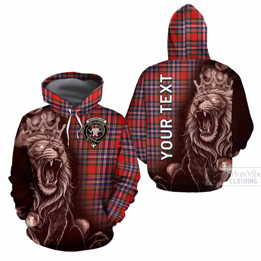 MacFarlane (McFarlane) Tartan Cotton Hoodie Roaring Lion Heritage