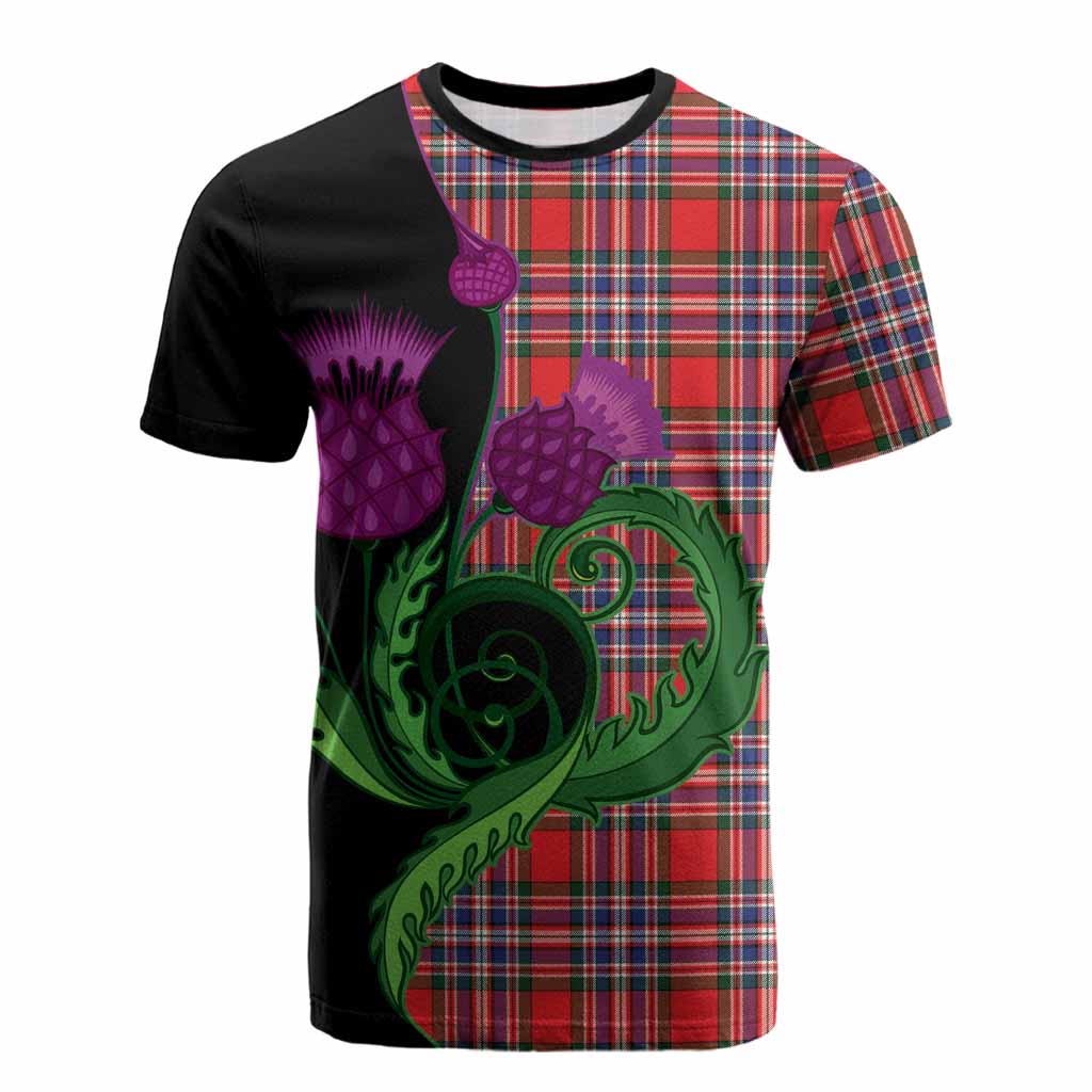 MacFarlane (McFarlane) Tartan Cotton T-shirt Traditional Scottish Thistle