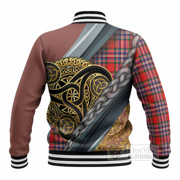 MacFarlane (McFarlane) Tartan Crest Baseball Jacket Scottish Triskele Celtic