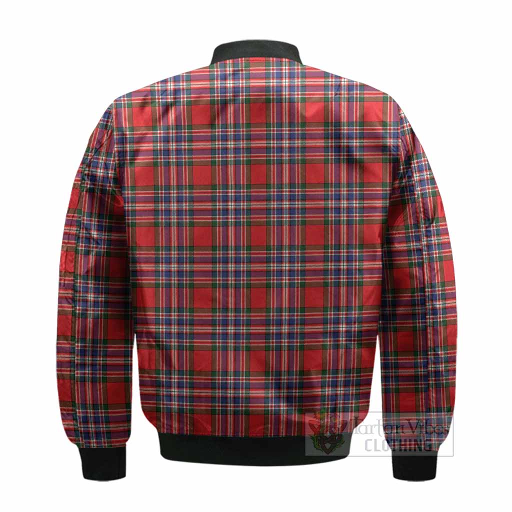 MacFarlane (McFarlane) Tartan Crest Bomber Jacket Ferocious Lion Style - Tartan Vibes Clothing