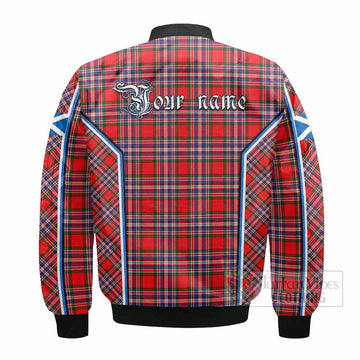 MacFarlane (McFarlane) Tartan Crest Bomber Jacket Scotland Coat of Arm Flag Style