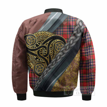 MacFarlane (McFarlane) Tartan Crest Bomber Jacket Scottish Triskele Celtic
