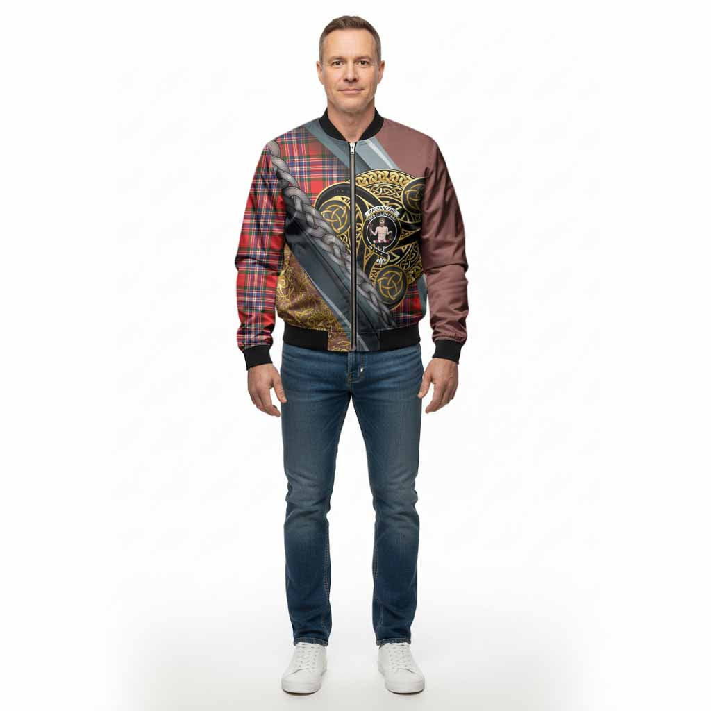 MacFarlane (McFarlane) Tartan Crest Bomber Jacket Scottish Triskele Celtic - Tartan Vibes Clothing