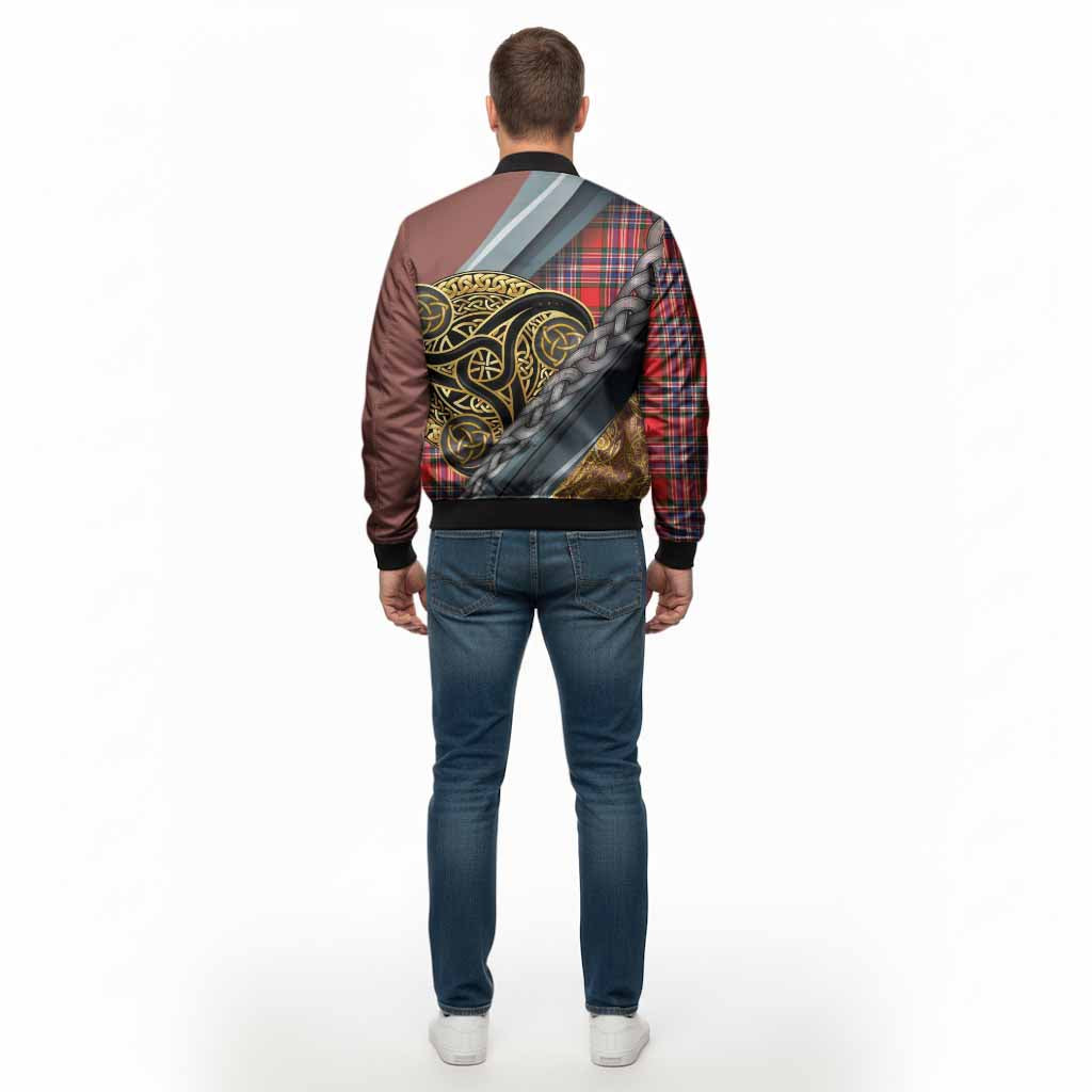MacFarlane (McFarlane) Tartan Crest Bomber Jacket Scottish Triskele Celtic - Tartan Vibes Clothing
