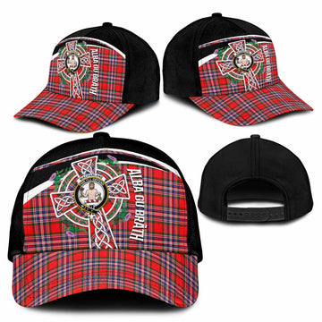 MacFarlane (McFarlane) Tartan Crest Classic Cap Scottish Thistle Celtic Cross Alba Gu Brath