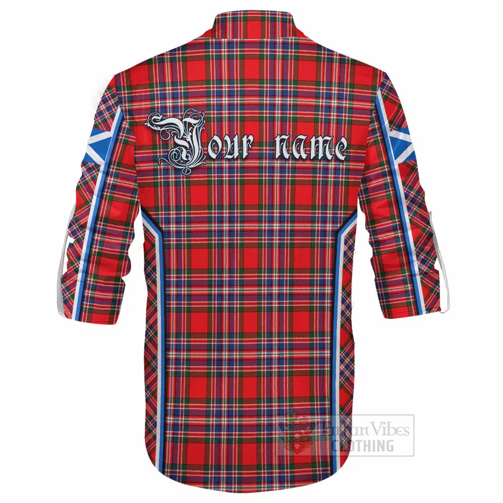 MacFarlane (McFarlane) Tartan Crest Ghillie Kilt Shirt Scotland Coat of Arm Flag Style - Tartan Vibes Clothing
