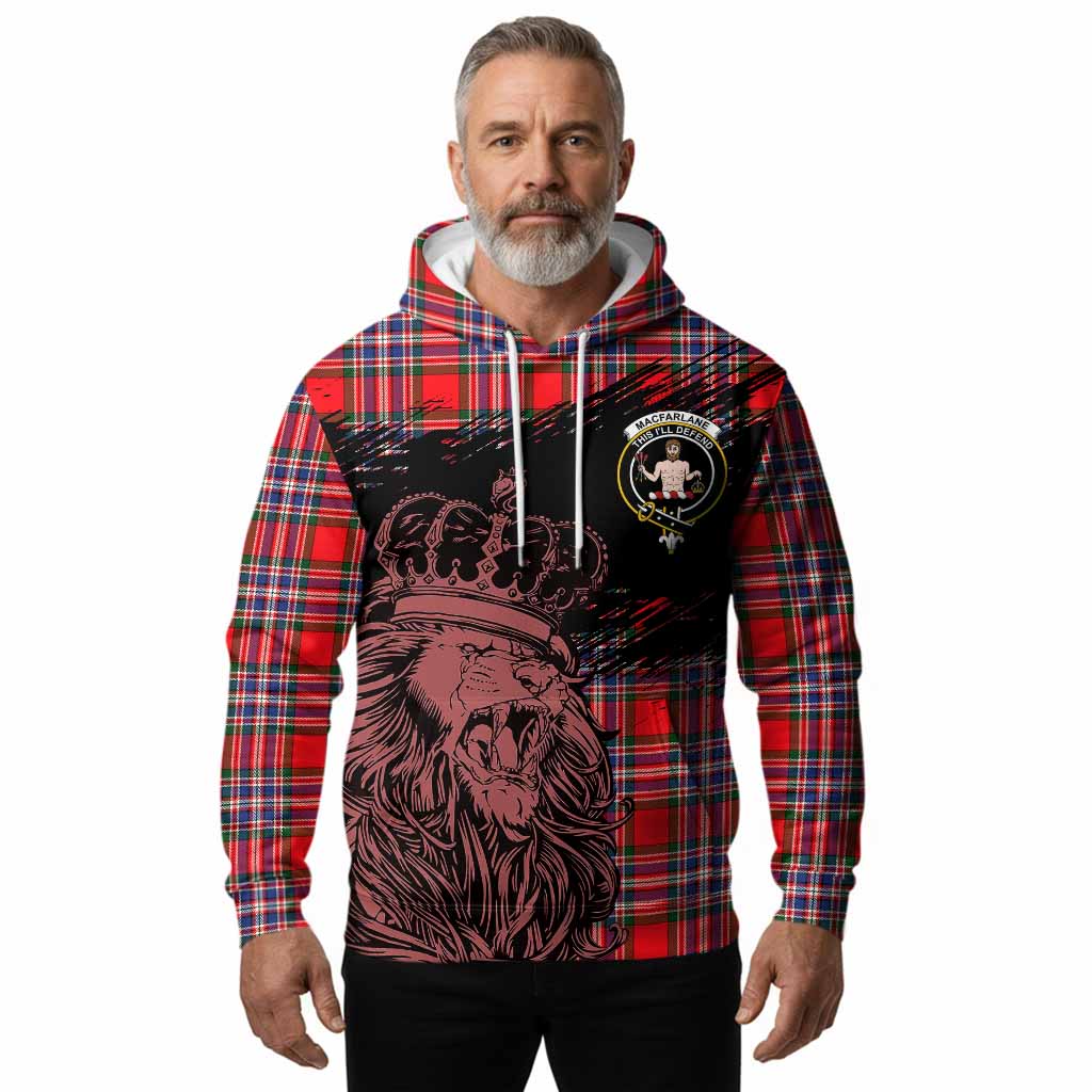 MacFarlane (McFarlane) Tartan Crest Hoodie Crowned Lion Heritage Style