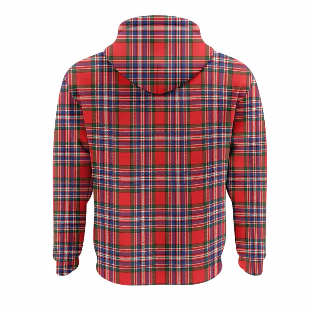 MacFarlane (McFarlane) Tartan Crest Hoodie Ferocious Lion Style