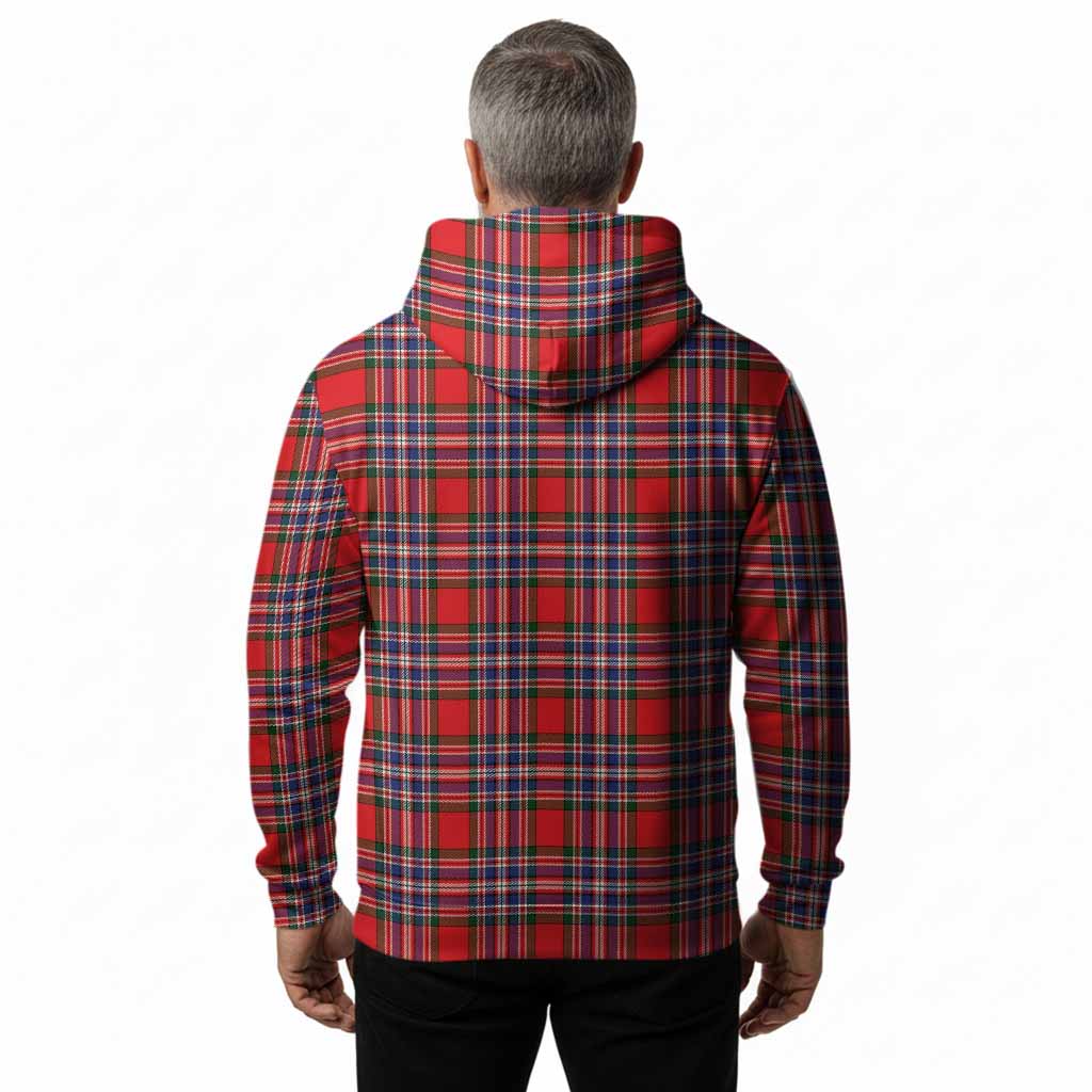 MacFarlane (McFarlane) Tartan Crest Hoodie Ferocious Lion Style